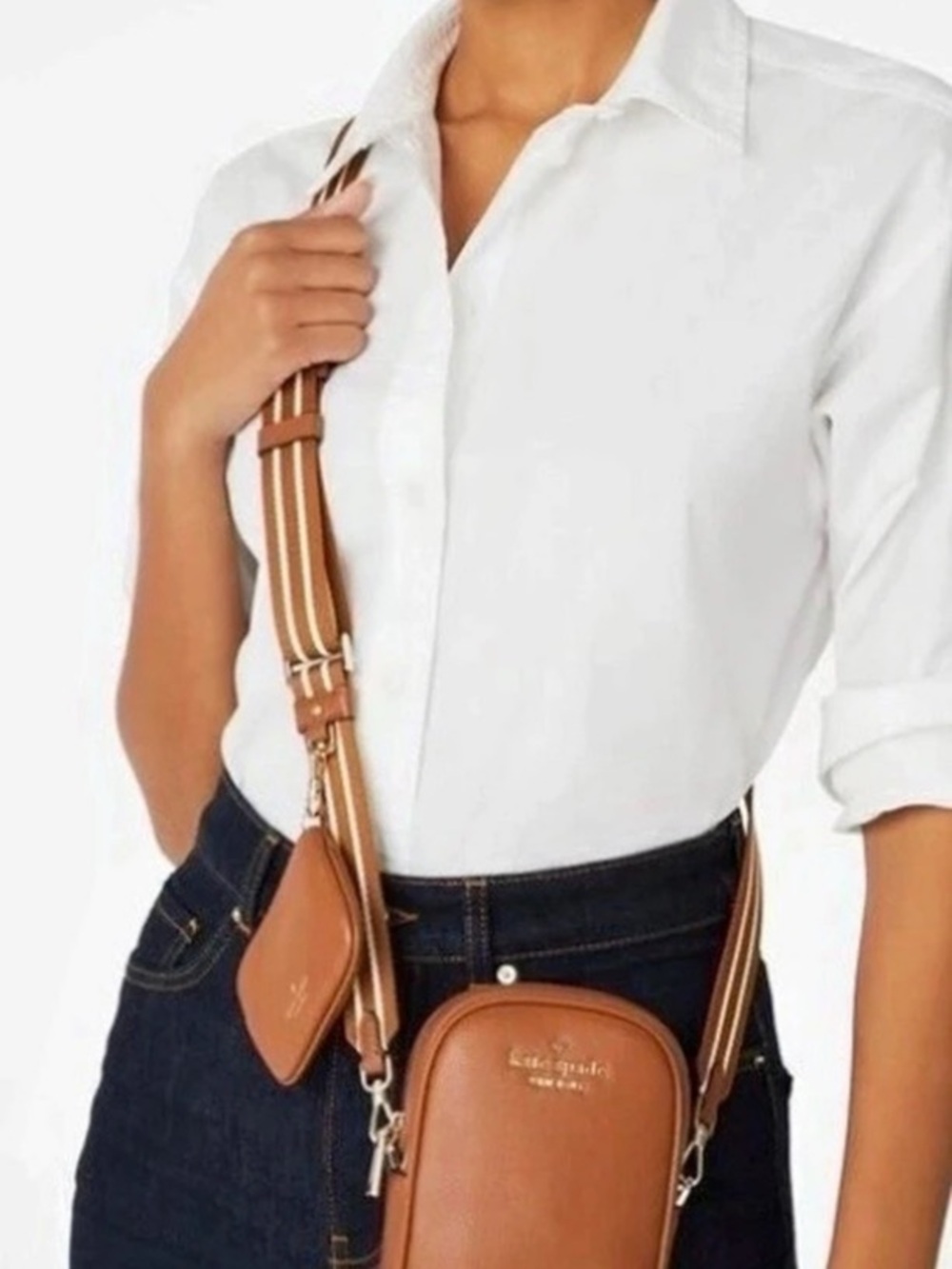 Kate Spade Rosi North South pebbled leather Crossbody Bag